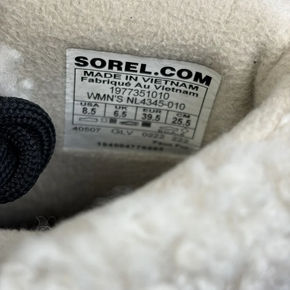 Sorel Women's Harlow Lace Cozy Boot — Waterproof Leather Ankle Booties Size 8.5‎